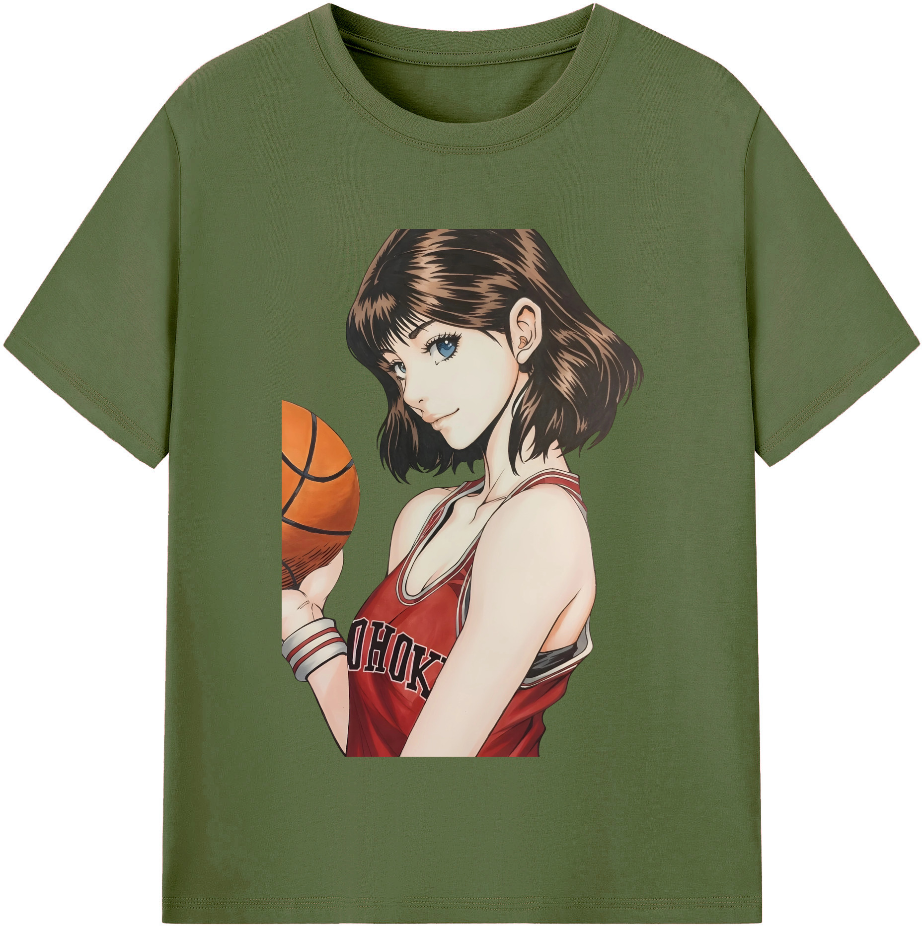 SLAM DUNK／スラムダンク 綿100％半袖Tシャツ（フロントプリント）